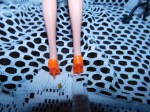 orange light closed heels bk